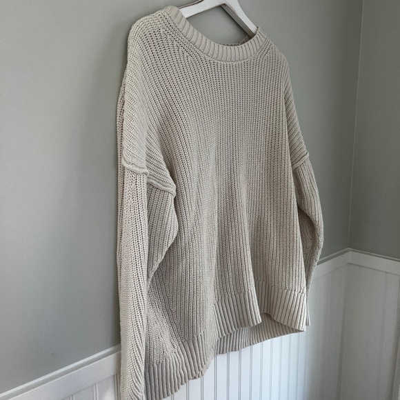 Crewneck Pullover Sweater Cotton - Picture 1 of 5